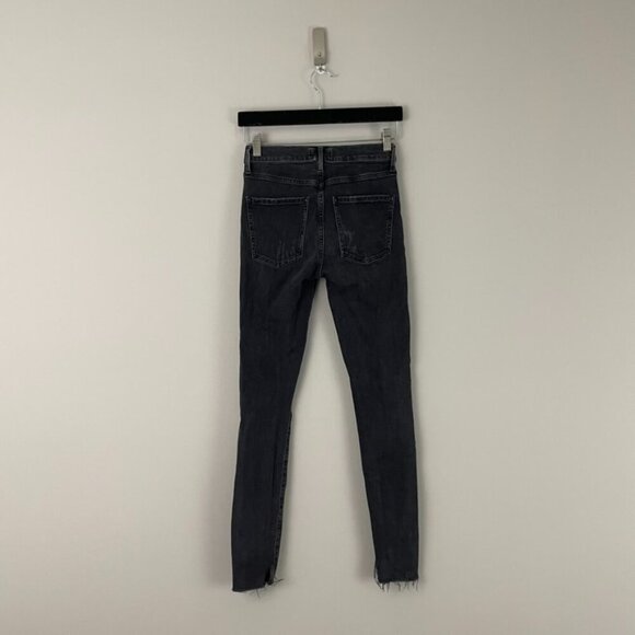 AGOLDE Sophie High Waisted Distressed Ankle Skinny Jeans Size 25 - Picture 4 of 7